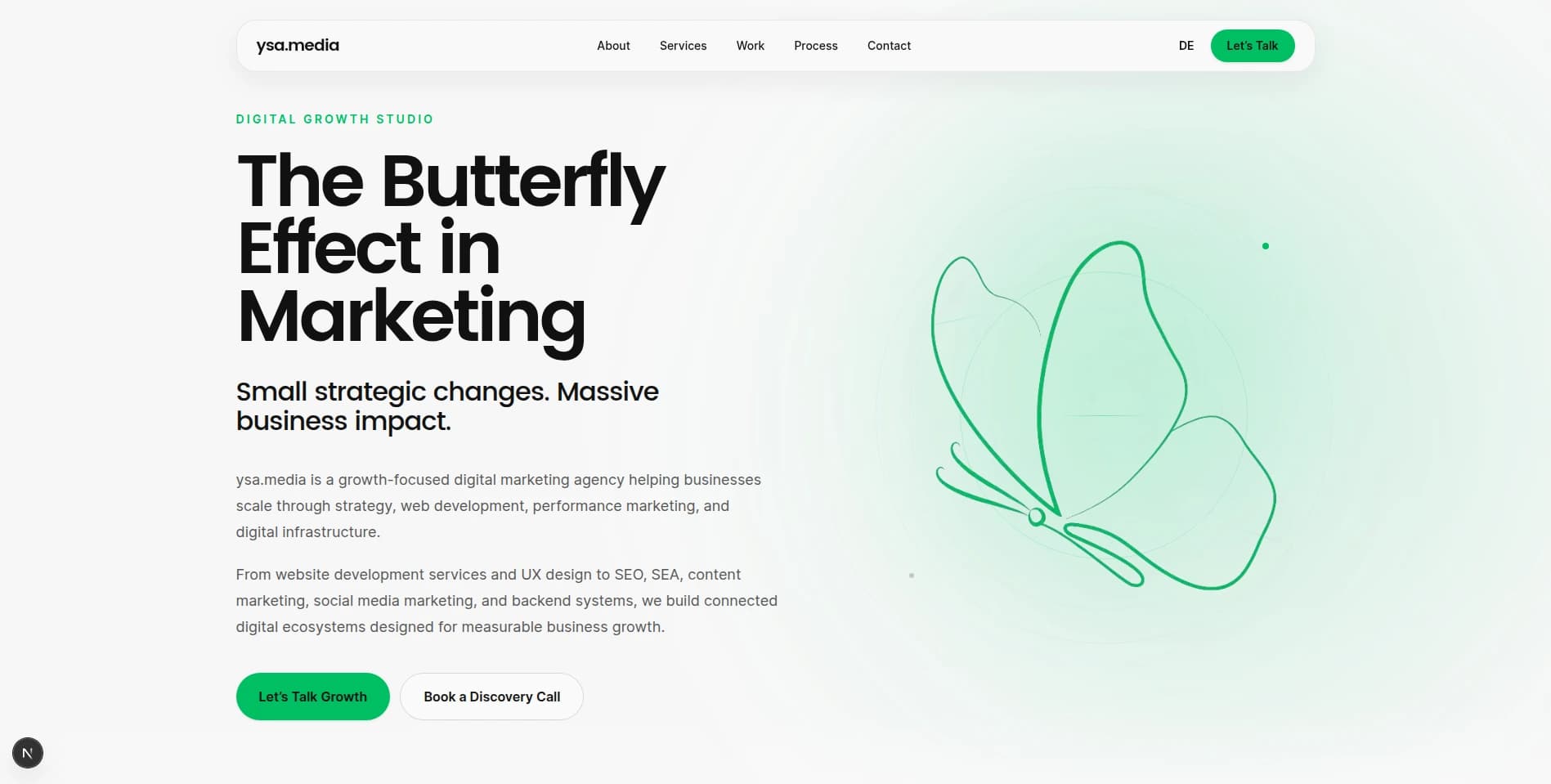 ysa.media website preview